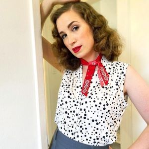 Calvin Klein Dot Blouse